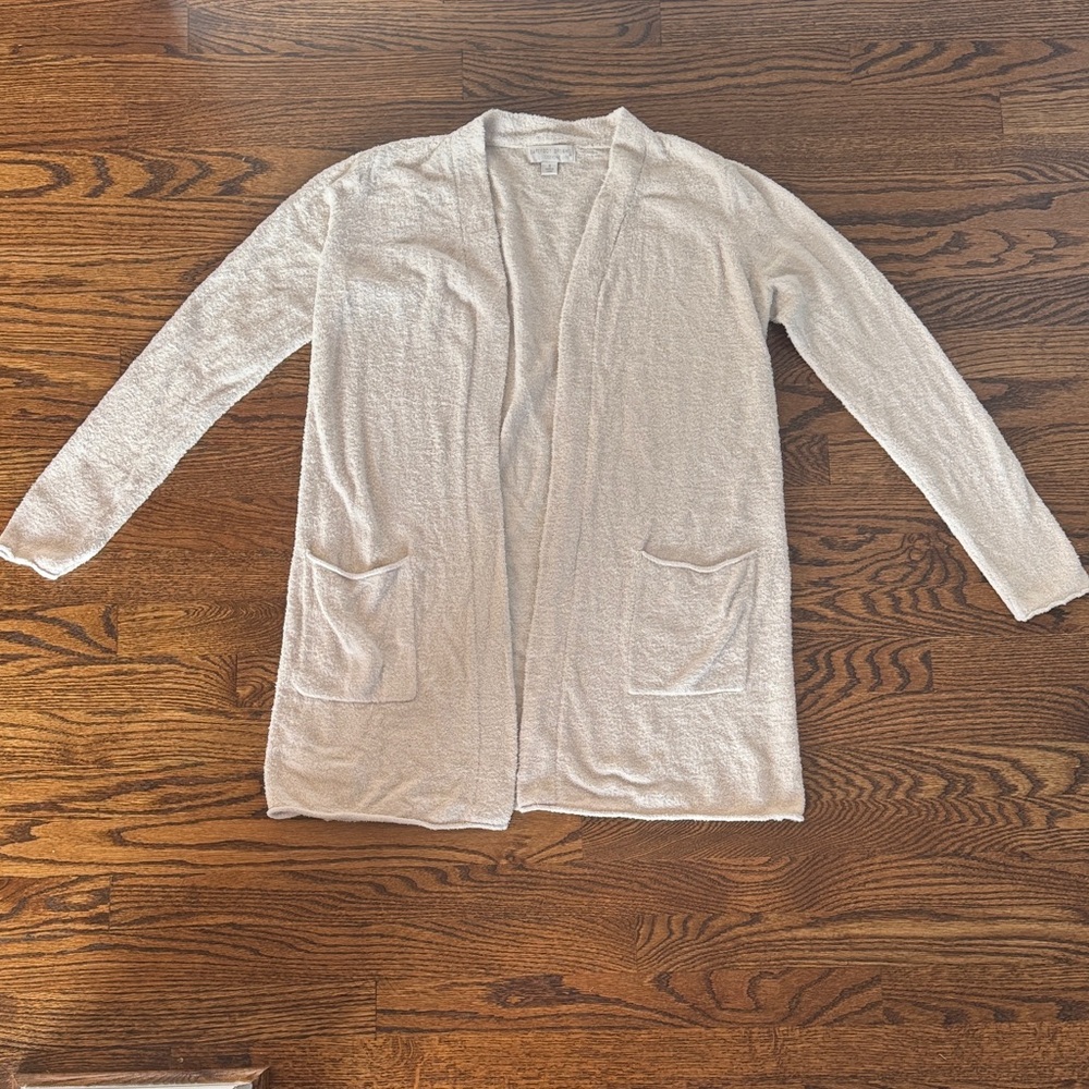 Barefoot Dreams lite- Cream Cardigan- size small